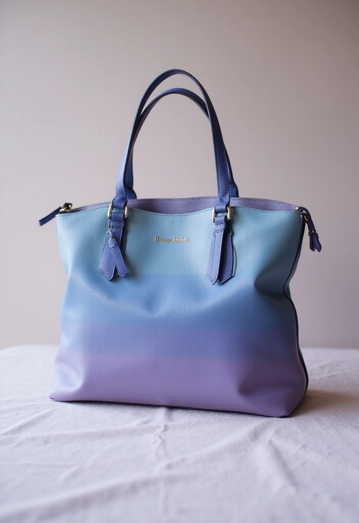 28 Purse Painting Ideas That Make Accessories Pop and Look Cute - 4. Ombre Effect