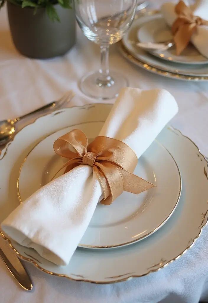 28 Ribbon Craft Ideas That Turn Simple Ribbon Into Beautiful Projects - 10. Ribbon Napkin Rings