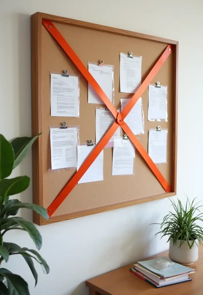 28 Ribbon Craft Ideas That Turn Simple Ribbon Into Beautiful Projects - 14. Ribbon Wall Organizer