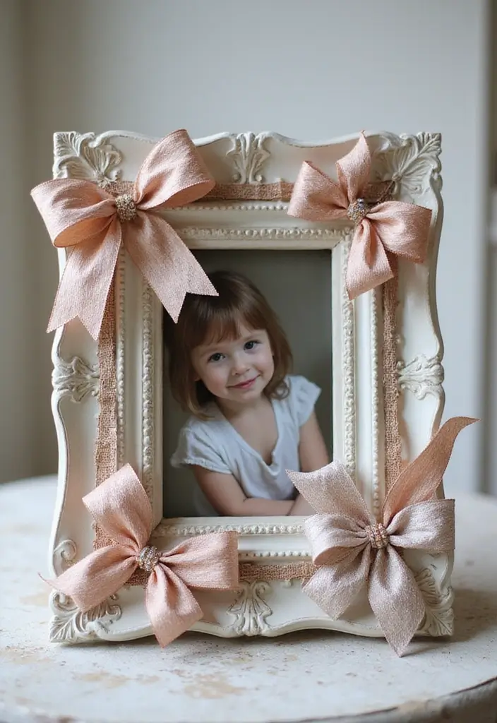 28 Ribbon Craft Ideas That Turn Simple Ribbon Into Beautiful Projects - 2. Ribbon Picture Frames