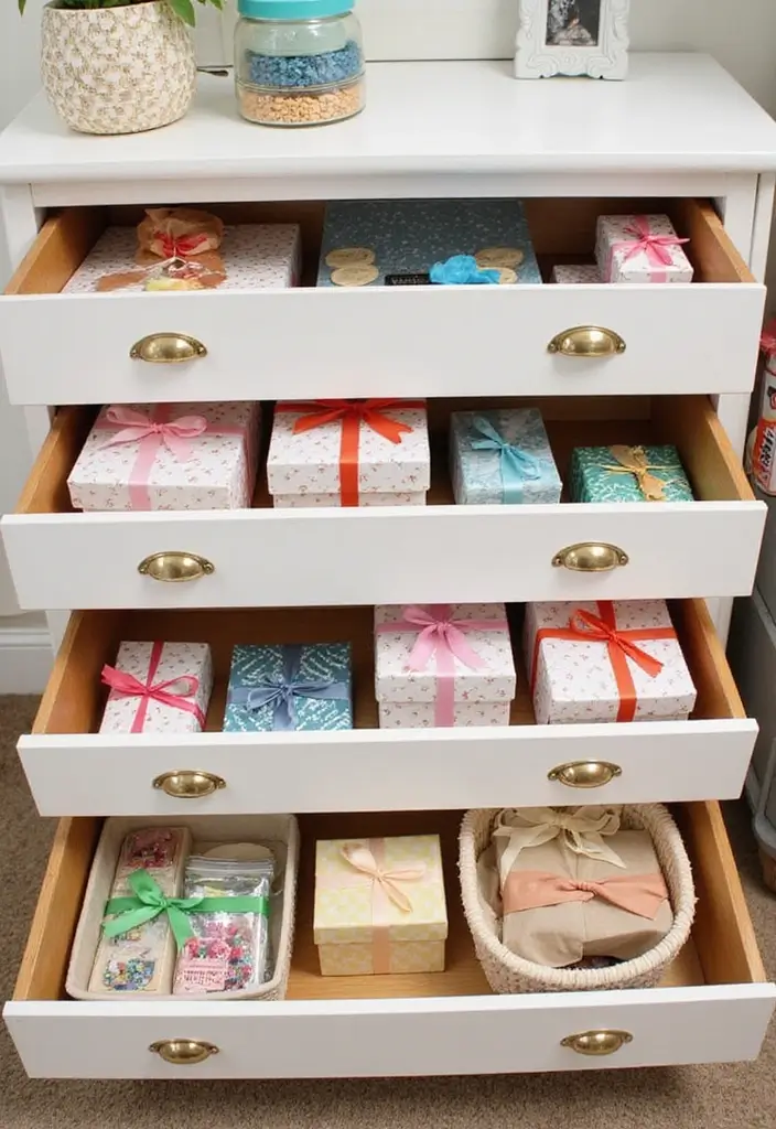 28 Ribbon Craft Ideas That Turn Simple Ribbon Into Beautiful Projects - 7. Ribbon Drawer Organizers