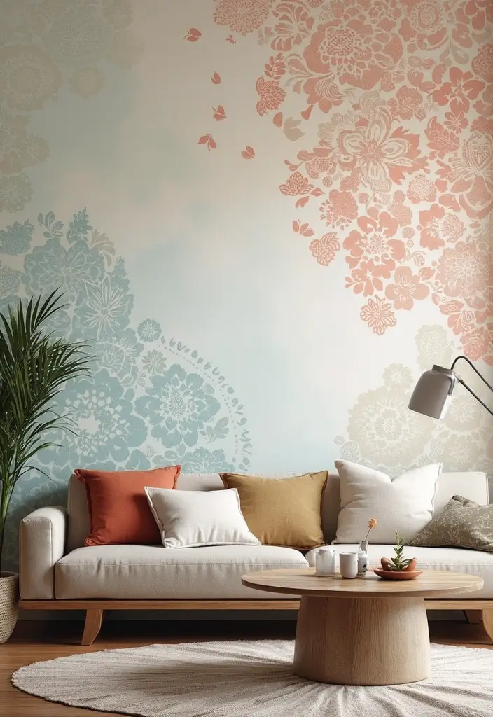 28 Room Craft Ideas That Personalize Your Space Creatively 108 28 Room Craft Ideas That Personalize Your Space Creatively - 18. Stenciled Wall Patterns