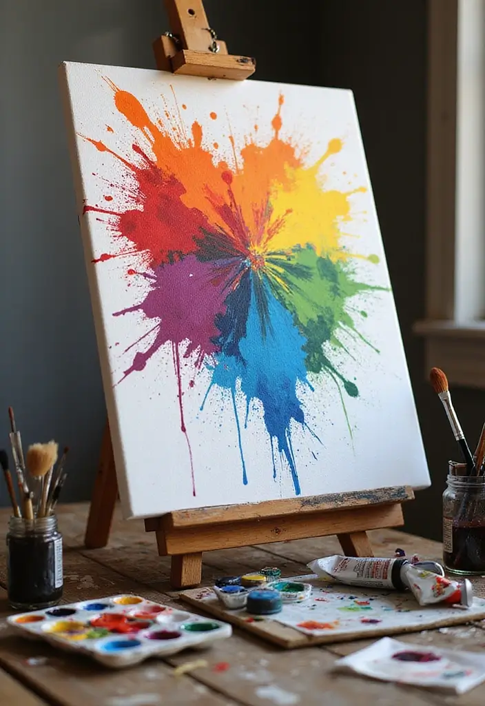 28 Room Craft Ideas That Personalize Your Space Creatively 8 28 Room Craft Ideas That Personalize Your Space Creatively - 2. Custom Painted Canvas Art