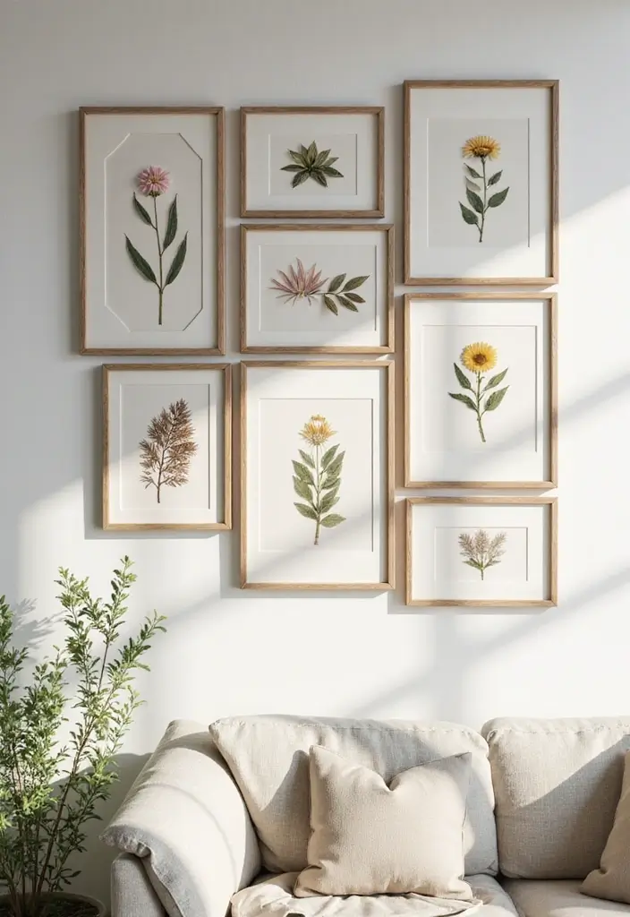 28 Room Craft Ideas That Personalize Your Space Creatively 13 28 Room Craft Ideas That Personalize Your Space Creatively - 3. Botanical Wall Art