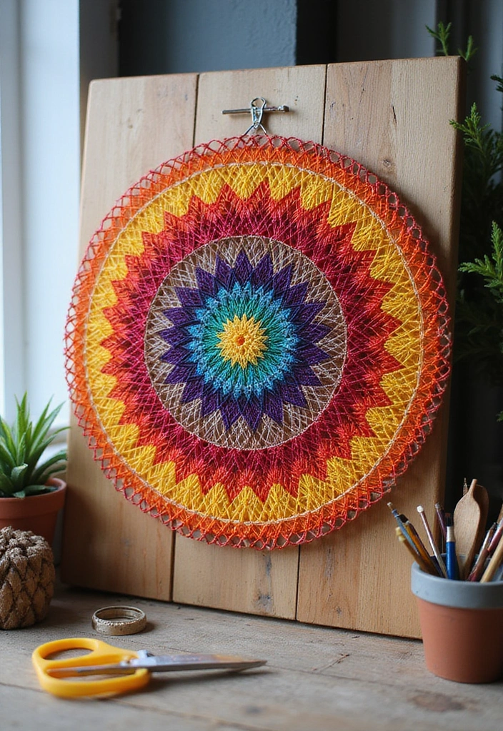 28 Room Craft Ideas That Personalize Your Space Creatively 41 28 Room Craft Ideas That Personalize Your Space Creatively - 7. String Art Masterpieces