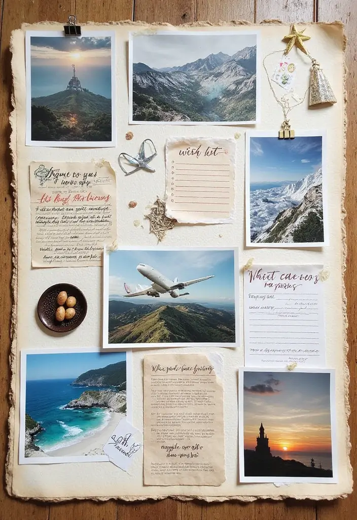 28 Scrapbook Journal Ideas That Turn Everyday Moments Into Art - 23. Dream Vacation Planning