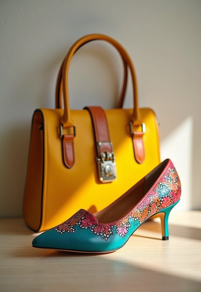 28 Shoe Painting Ideas That Instantly Upgrade Your Footwear and Stand Out - 14. Matching Accessories for a Cohesive Look