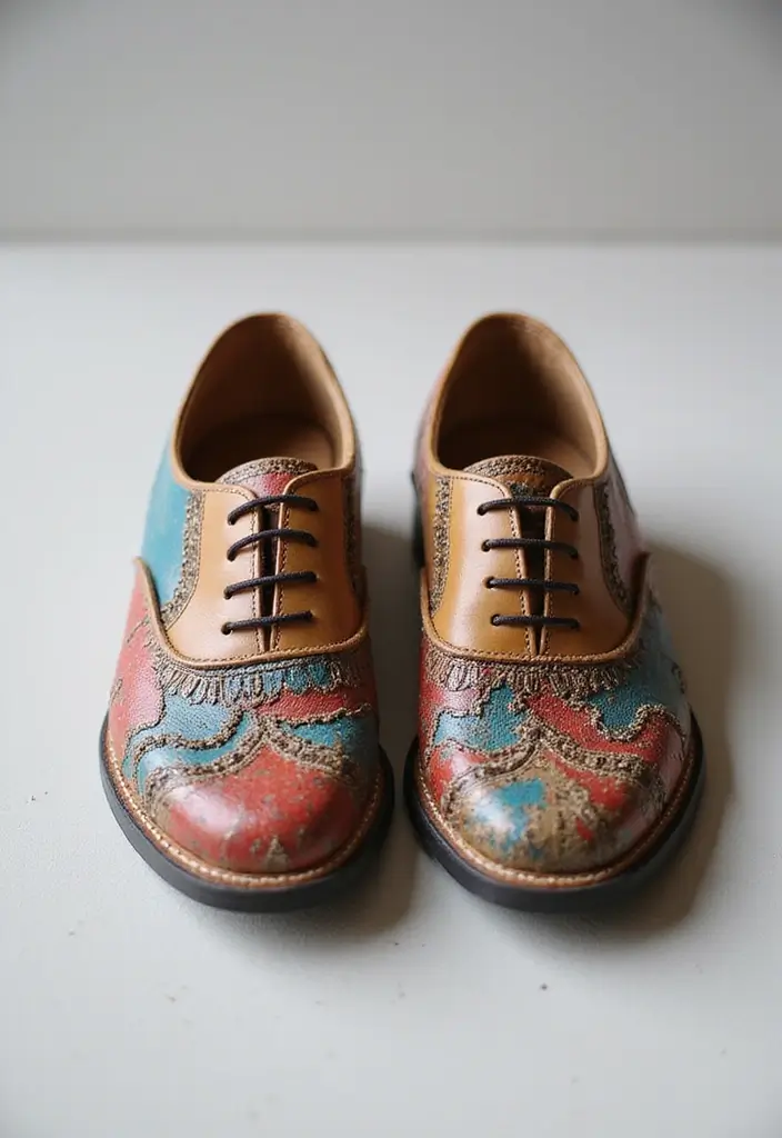 28 Shoe Painting Ideas That Instantly Upgrade Your Footwear and Stand Out - 22. Personalized Embroidery to Elevate Your Art