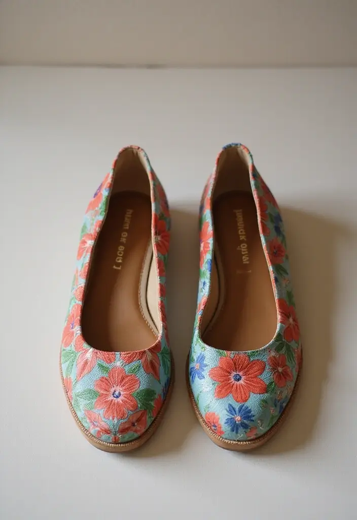 28 Shoe Painting Ideas That Instantly Upgrade Your Footwear and Stand Out - 23. Hand-Painted Patterns for Unique Style Statements