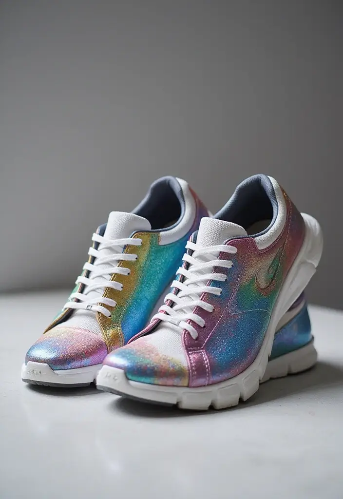28 Shoe Painting Ideas That Instantly Upgrade Your Footwear and Stand Out - 25. Interactive Designs with Color-Changing Paint