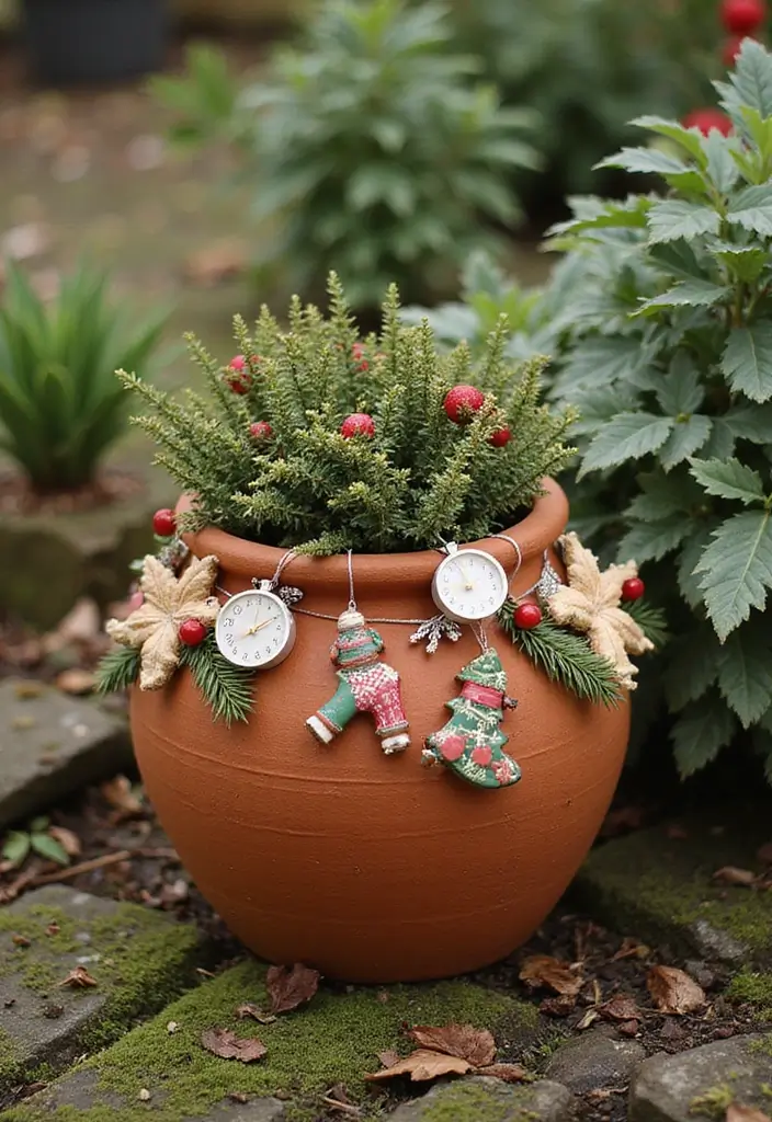28 Terracotta Pot Painting Ideas That Bring Life and Style to Your Garden - 28. Festive Holiday Themes