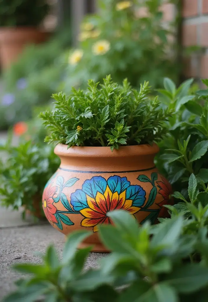 28 Terracotta Pot Painting Ideas That Bring Life and Style to Your Garden - 4. Bold Floral Designs