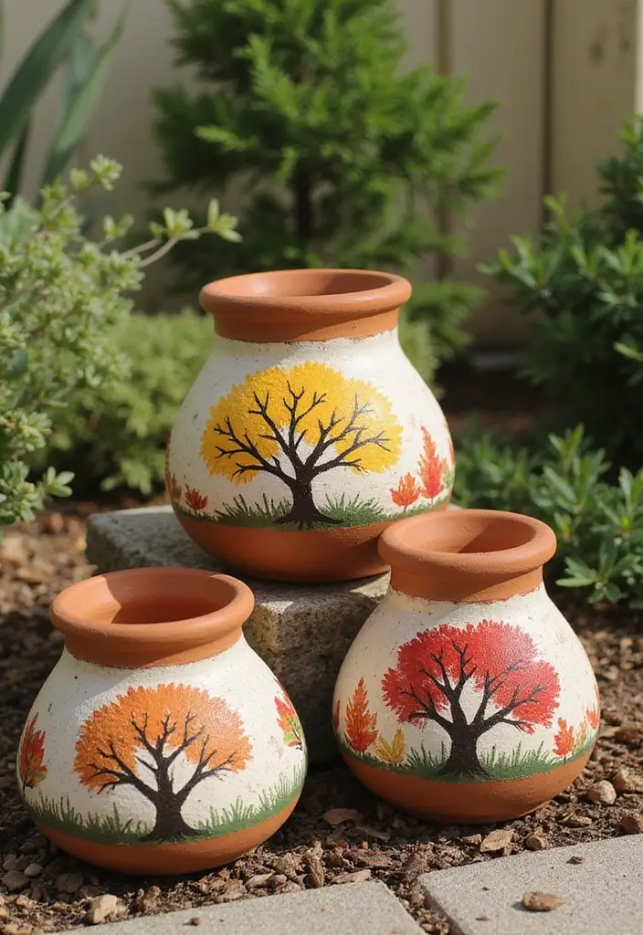28 Terracotta Pot Painting Ideas That Bring Life and Style to Your Garden - 9. Seasonal Themes