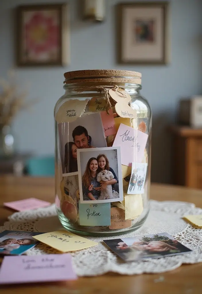 28 Thoughtful and Fun Father’s Day Craft Ideas for Home Decor - 11. Memory Jar