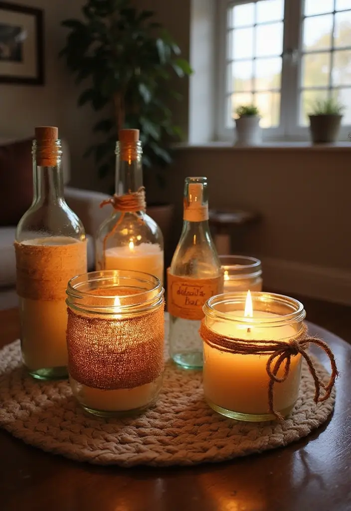 28 Thoughtful and Fun Father’s Day Craft Ideas for Home Decor - 12. DIY Candle Holders