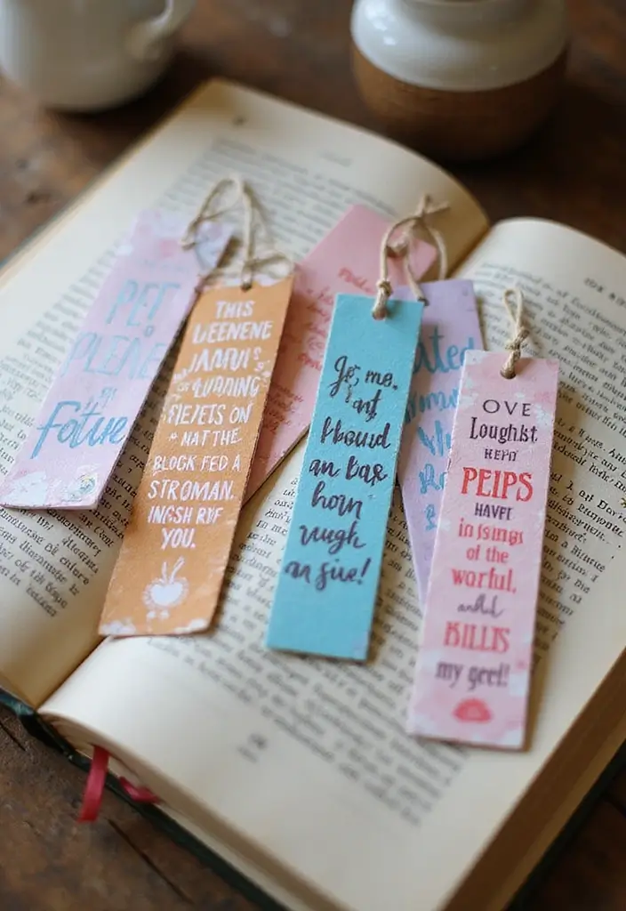 28 Thoughtful and Fun Father’s Day Craft Ideas for Home Decor - 18. Handmade Bookmarks