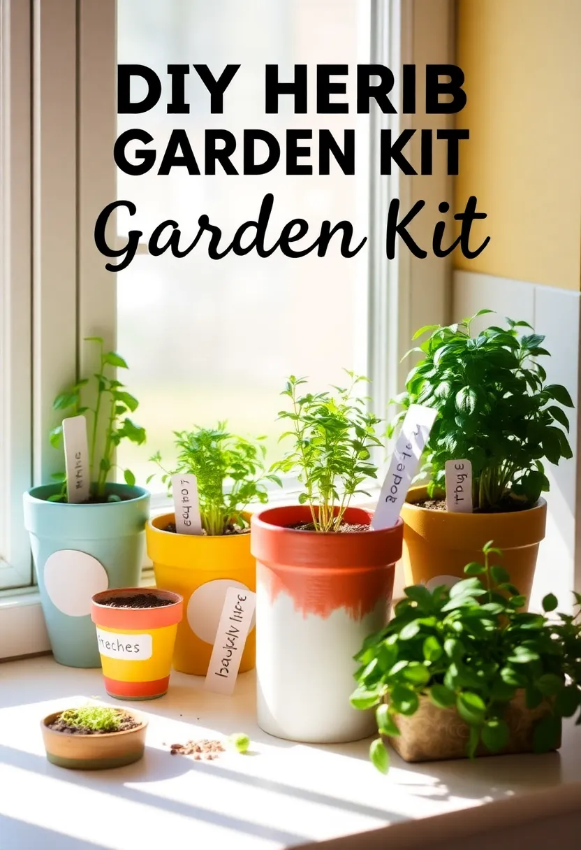 28 Thoughtful and Fun Father’s Day Craft Ideas for Home Decor - 26. Herb Garden Kit