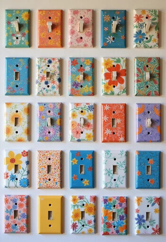 28 Thoughtful and Fun Father’s Day Craft Ideas for Home Decor - 27. Decorative Light Switch Plates
