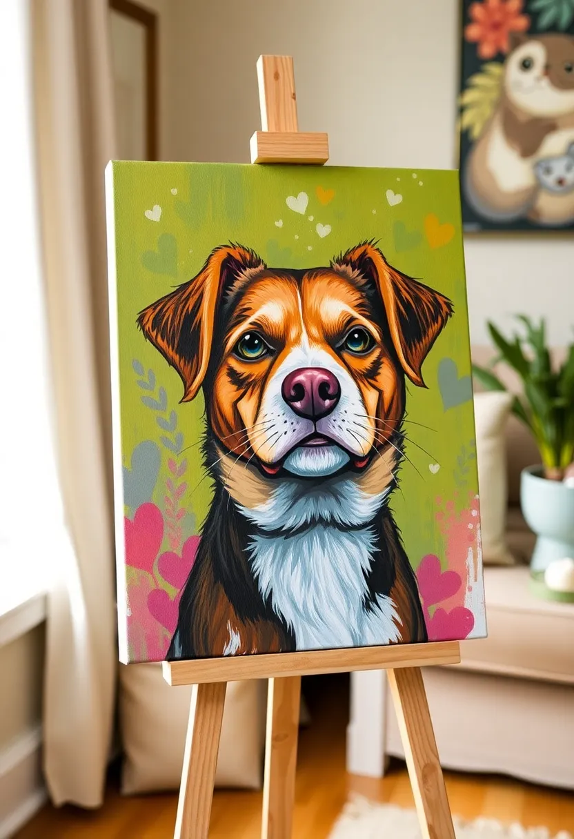 28 Thoughtful and Fun Father’s Day Craft Ideas for Home Decor - 28. DIY Pet Portrait