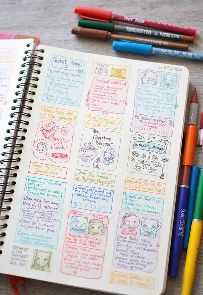 28 To Do List Journal Ideas That Make Productivity Fun and Easy - 18. DIY Doodle Pages