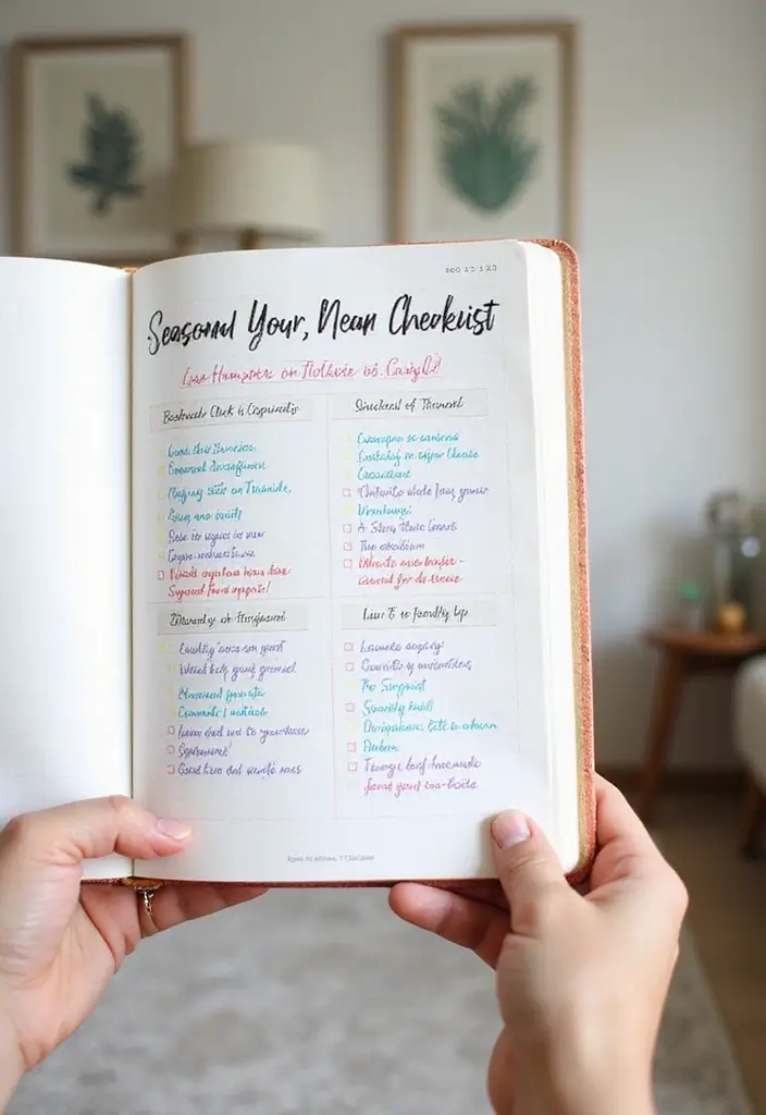 28 To Do List Journal Ideas That Make Productivity Fun and Easy - 26. Seasonal Cleaning Checklists