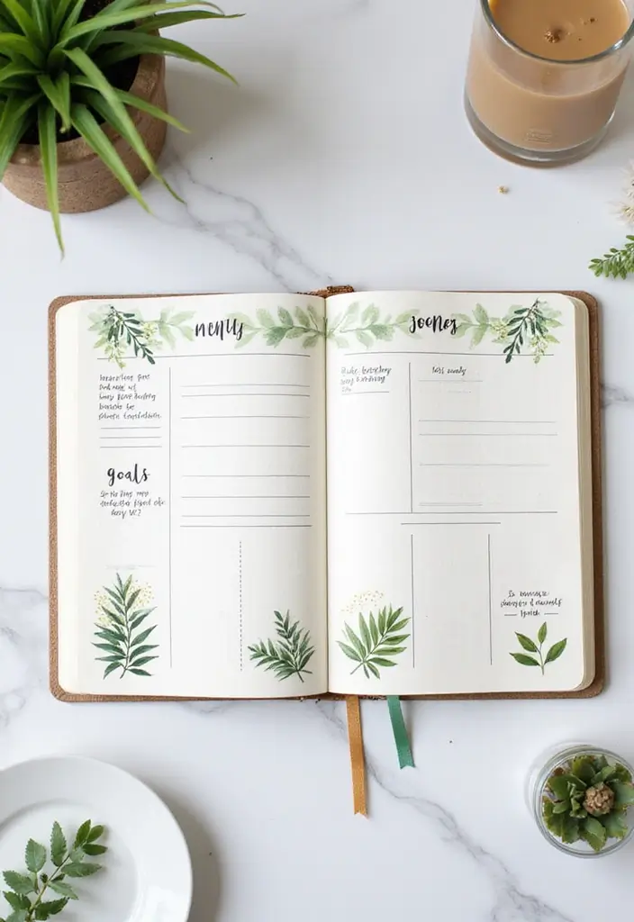 28 To Do List Journal Ideas That Make Productivity Fun and Easy - 28. Eco-Themed Monthly Overviews