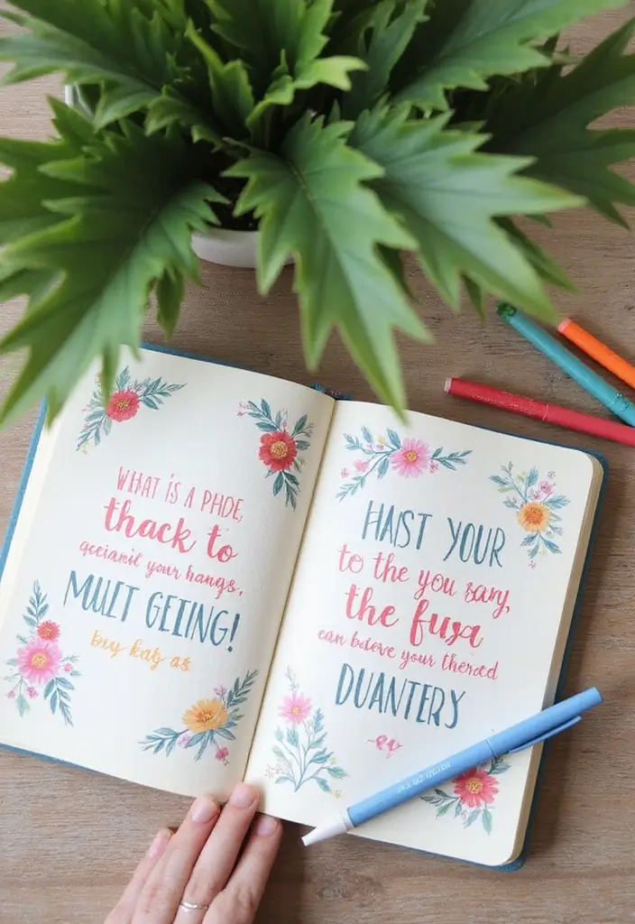 28 To Do List Journal Ideas That Make Productivity Fun and Easy - 6. Inspirational Quote Pages