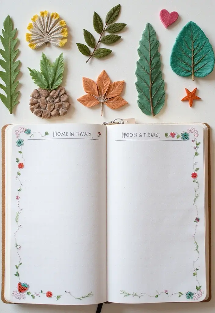 28 To Do List Journal Ideas That Make Productivity Fun and Easy - 9. DIY Nature-Themed Stickers