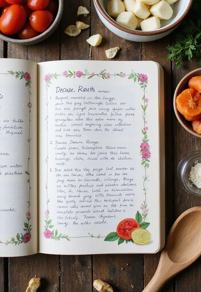 28 Valentines Journal Ideas That Are Sweet Fun and Personalized - 12. Recipe for Love