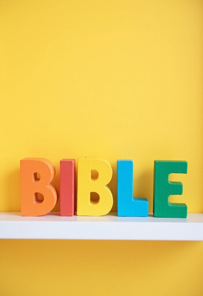 28 Wood Letter Painting Ideas That Personalize Your Space Beautifully - 8. Color-Blocked Letters