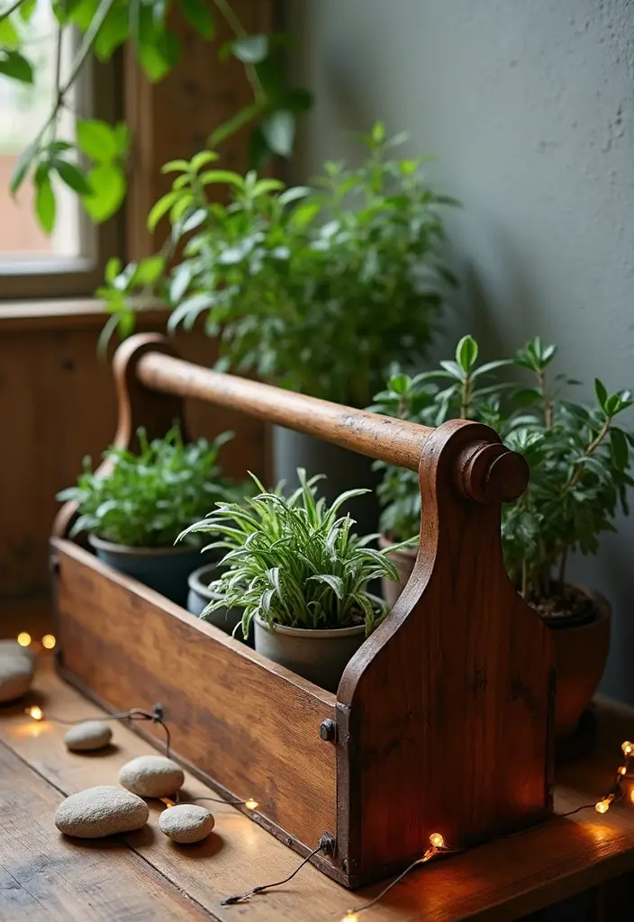 28 Wooden Tool Box Ideas That Are Practical and Stylish 64 28 Wooden Tool Box Ideas That Are Practical and Stylish - 10. Decorative Plant Stand