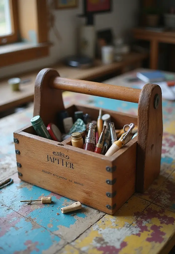 28 Wooden Tool Box Ideas That Are Practical and Stylish 104 28 Wooden Tool Box Ideas That Are Practical and Stylish - 16. Craft Supply Storage