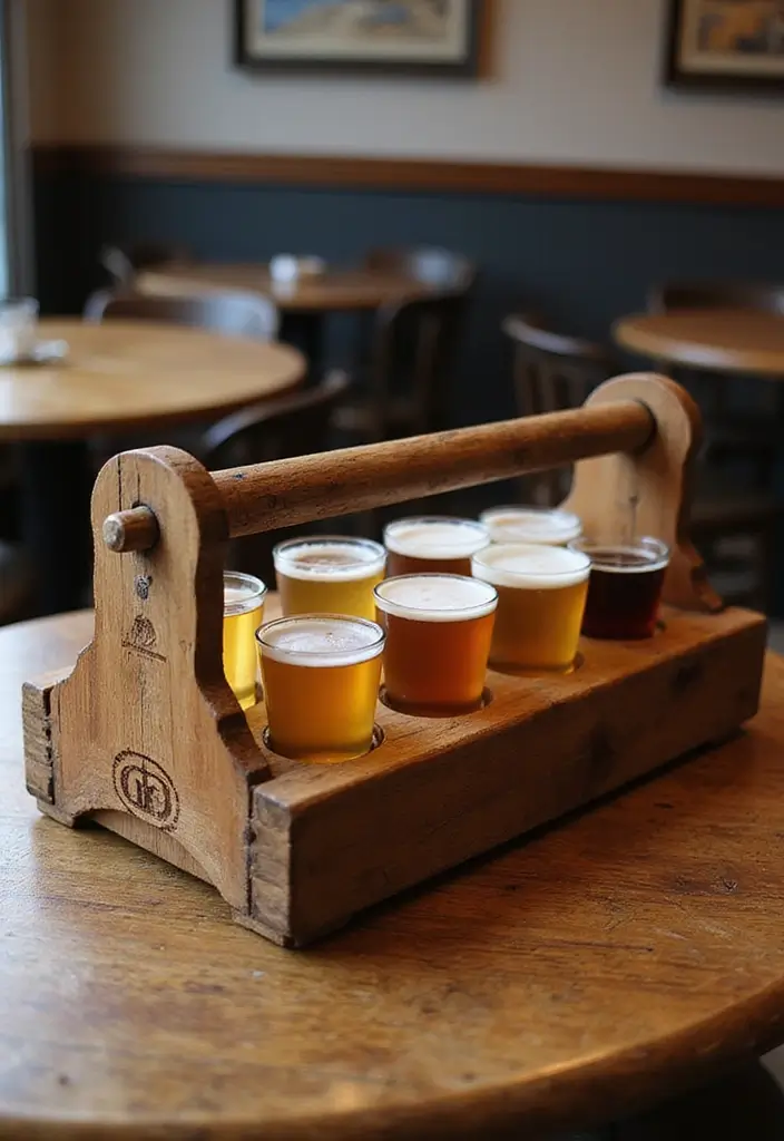 28 Wooden Tool Box Ideas That Are Practical and Stylish 133 28 Wooden Tool Box Ideas That Are Practical and Stylish - 21. Craft Beer Flight Holder