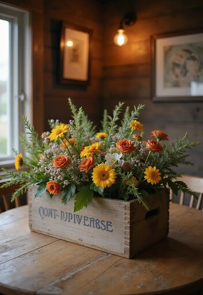 28 Wooden Tool Box Ideas That Are Practical and Stylish 144 28 Wooden Tool Box Ideas That Are Practical and Stylish - 24. Seasonal Flowers Box