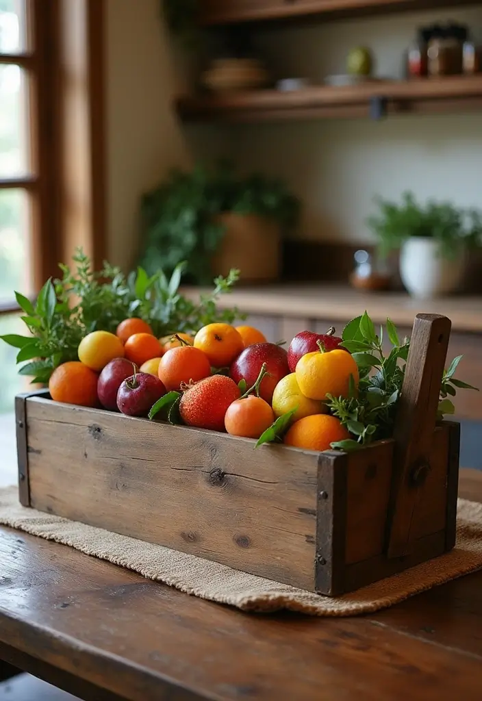 28 Wooden Tool Box Ideas That Are Practical and Stylish 43 28 Wooden Tool Box Ideas That Are Practical and Stylish - 7. Rustic Kitchen Centerpiece