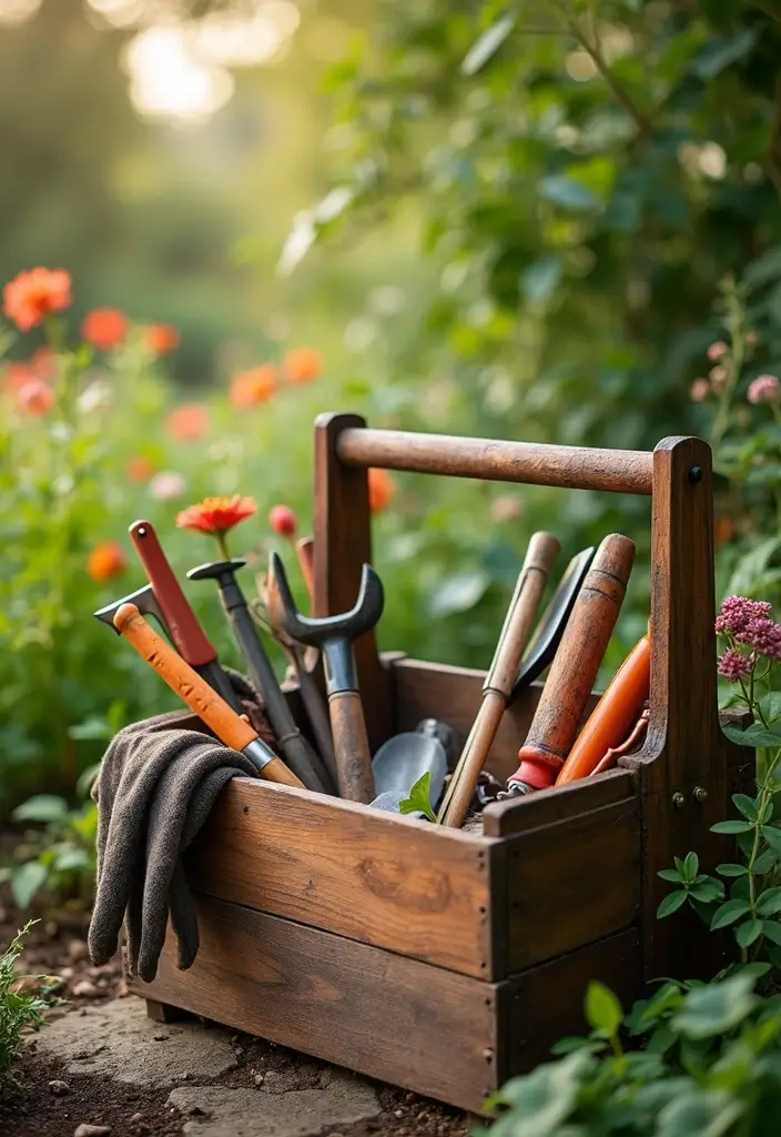 28 Wooden Tool Box Ideas That Are Practical and Stylish 50 28 Wooden Tool Box Ideas That Are Practical and Stylish - 8. Outdoor Garden Tool Storage