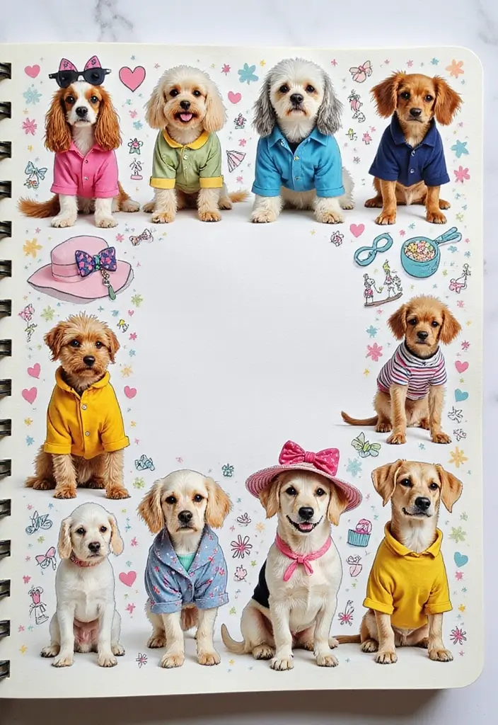 29 Animal Journal Ideas That Are Fun, Creative, and Adorable - 11. Pet Fashion Pages
