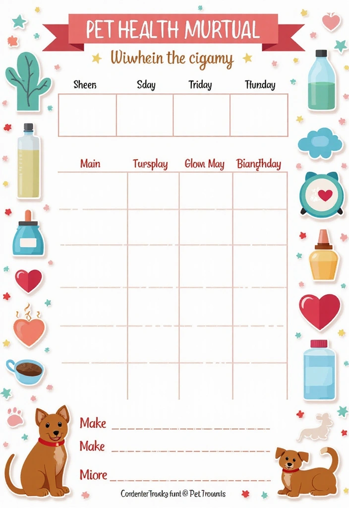 29 Animal Journal Ideas That Are Fun, Creative, and Adorable - 12. Health and Wellness Tracker