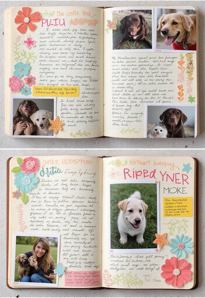 29 Animal Journal Ideas That Are Fun, Creative, and Adorable - 18. Pet Adoption Stories