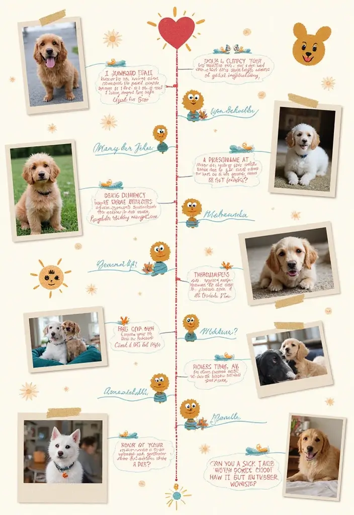 29 Animal Journal Ideas That Are Fun, Creative, and Adorable - 25. Pet Milestones Timeline