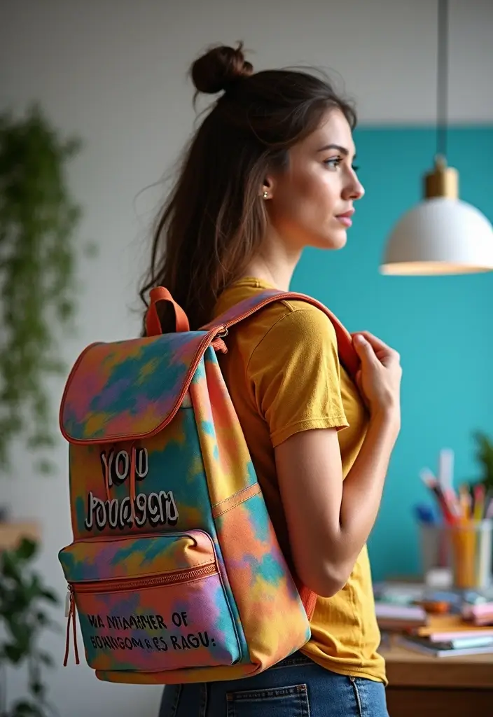 29 Backpack Painting Ideas To Stand Out At School - 6. Quotes and Sayings