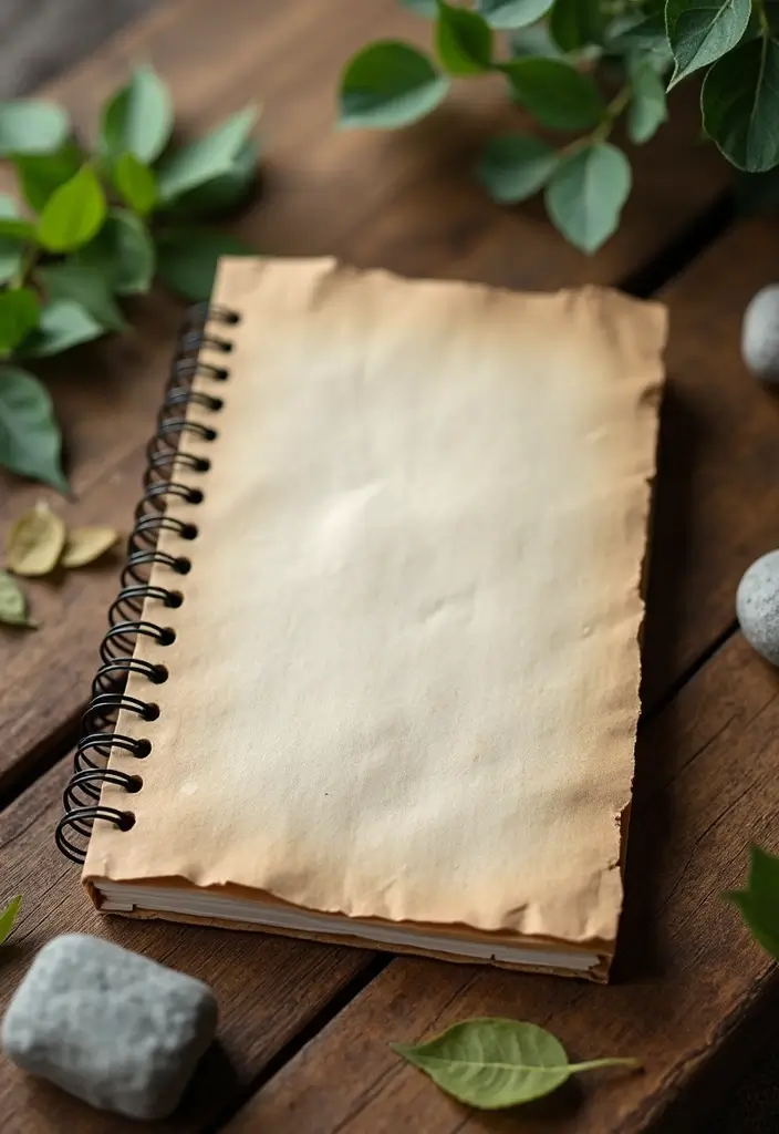 29 Beautiful Journal Ideas That Are Inspiring, Creative, and Aesthetic 1 29 Beautiful Journal Ideas That Are Inspiring, Creative, and Aesthetic - 1. Recycled Paper Journal