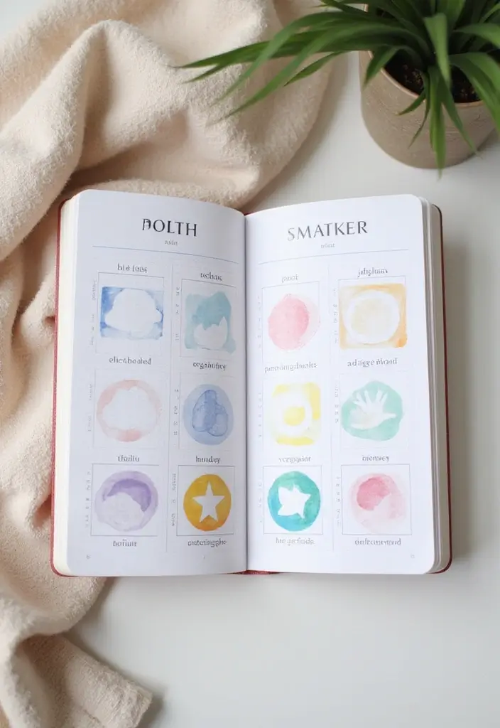 29 Beautiful Journal Ideas That Are Inspiring, Creative, and Aesthetic 64 29 Beautiful Journal Ideas That Are Inspiring, Creative, and Aesthetic - 10. Monthly Mood Tracker Journal