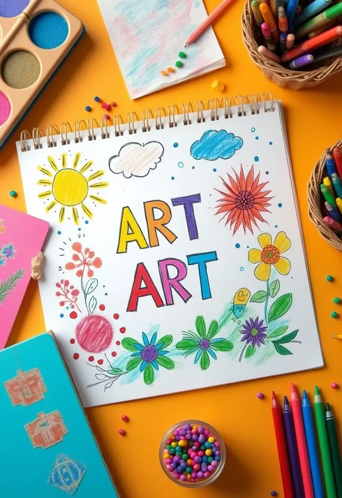 29 Beautiful Journal Ideas That Are Inspiring, Creative, and Aesthetic 111 29 Beautiful Journal Ideas That Are Inspiring, Creative, and Aesthetic - 17. Children’s Art Journal