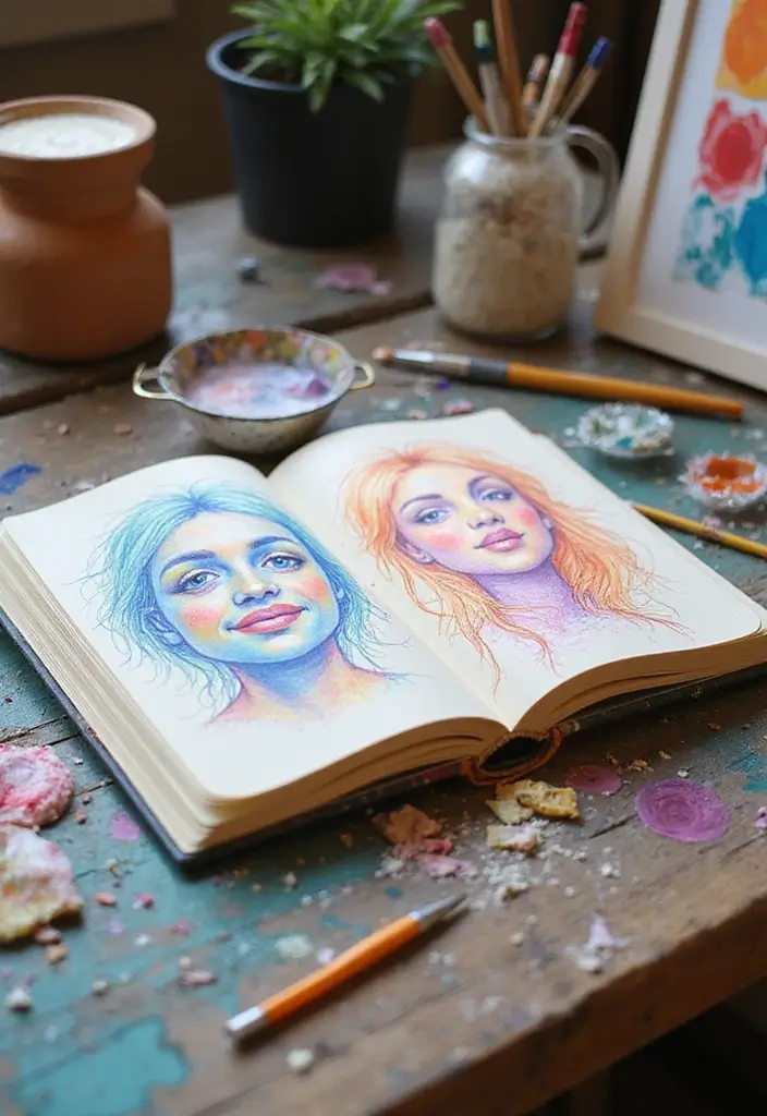 29 Beautiful Journal Ideas That Are Inspiring, Creative, and Aesthetic 163 29 Beautiful Journal Ideas That Are Inspiring, Creative, and Aesthetic - 25. Art Therapy Journal