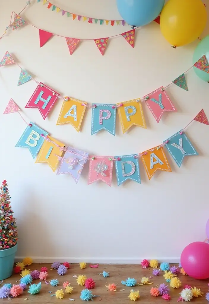 29 Birthday Craft Ideas For Boyfriend That Are Cute and Thoughtful - 12. DIY Birthday Banner