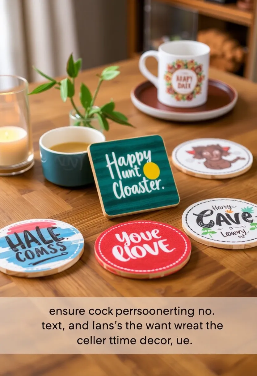 29 Birthday Craft Ideas For Boyfriend That Are Cute and Thoughtful - 15. Decorative Coasters