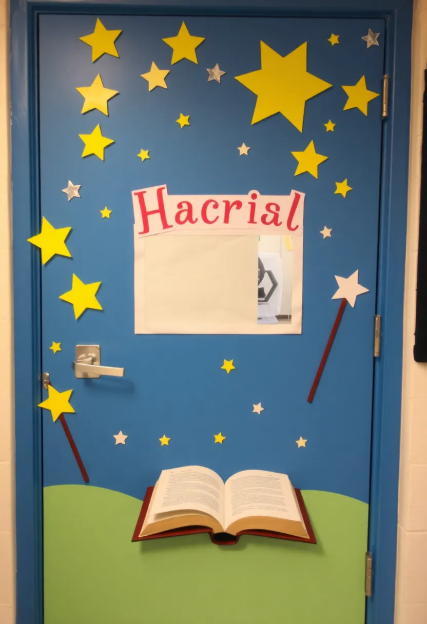 29 Class Door Decoration Ideas That Make Your Classroom Fun and Welcoming - 11. Learning is Magical