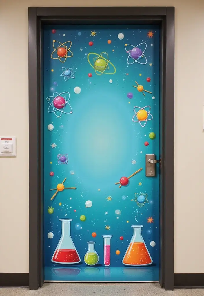 29 Class Door Decoration Ideas That Make Your Classroom Fun and Welcoming - 13. Science Rocks!