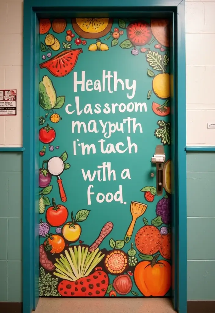 29 Class Door Decoration Ideas That Make Your Classroom Fun and Welcoming - 27. Culinary Creations
